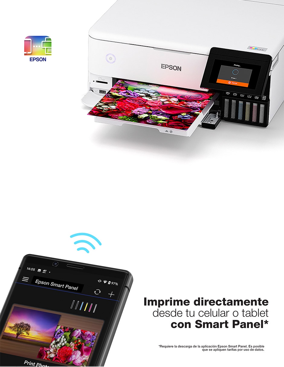 Multifuncional L8160 de inyección de tinta inalámbrico a color 12