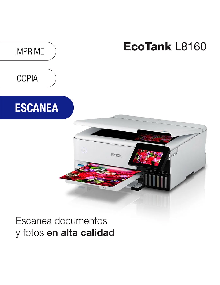 Multifuncional L8160 de inyección de tinta inalámbrico a color 3
