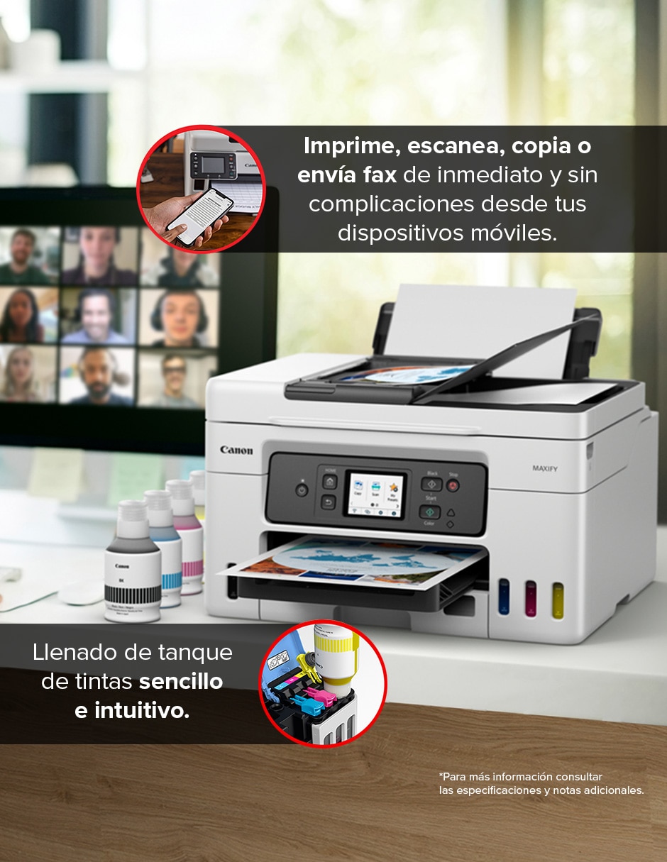Multifuncional MAXIFY GX4010 de tinta continua inalámbrica a color 4