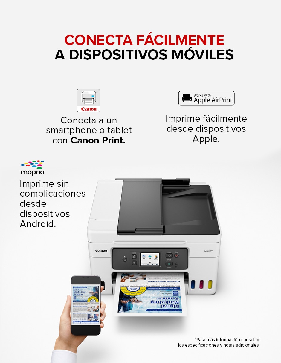 Multifuncional MAXIFY GX4010 de tinta continua inalámbrica a color 8