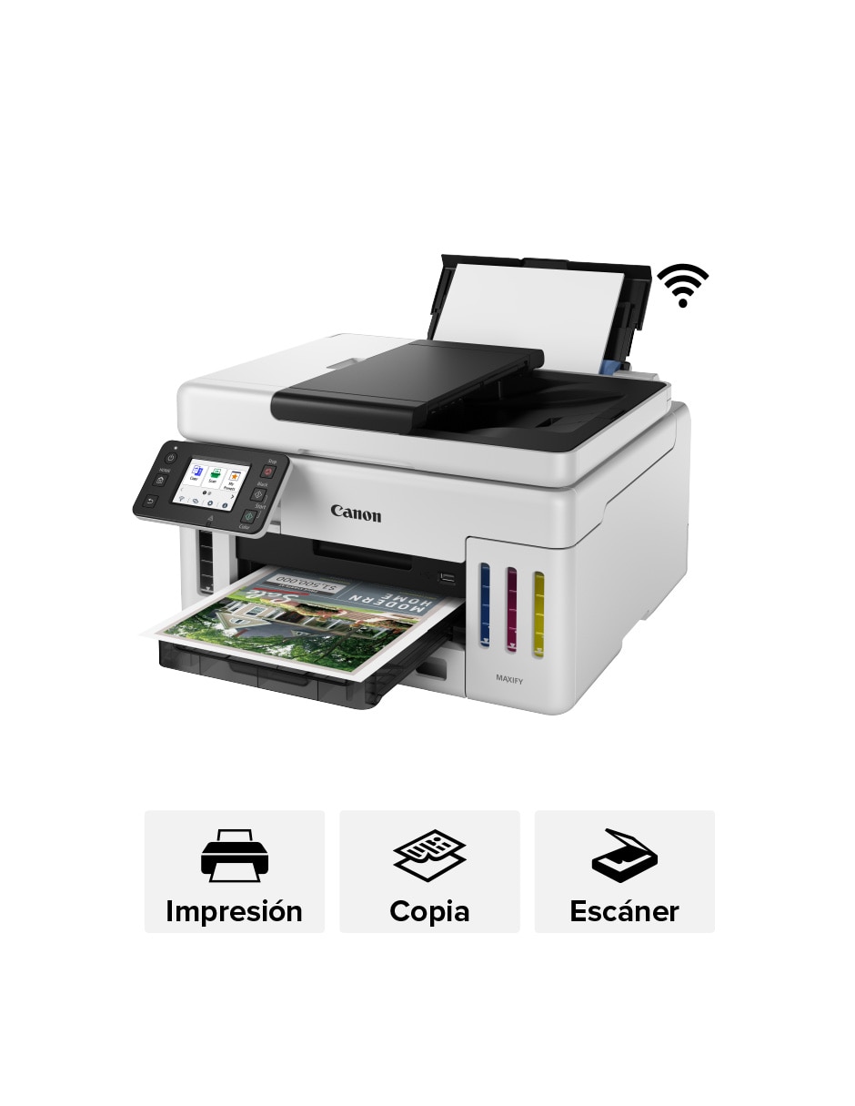 IMPRESIÓN MAXIFY GX6110 de Tinta continua Inalámbrica a (si aplica) Color 4