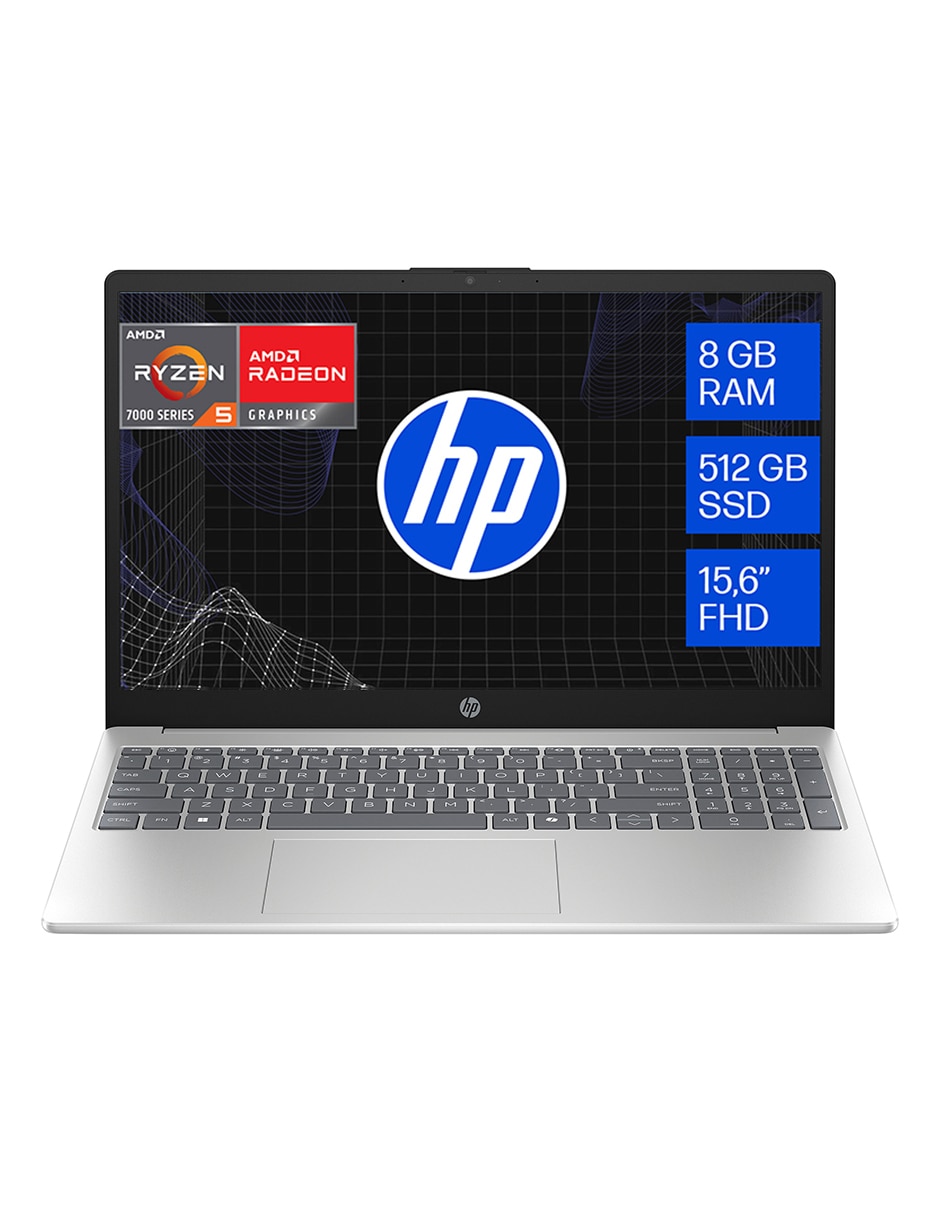 Laptop 15-FC0265LA 15.6 pulgadas Full HD AMD Ryzen 5 integradas 8 GB RAM 512 GB SSD 1
