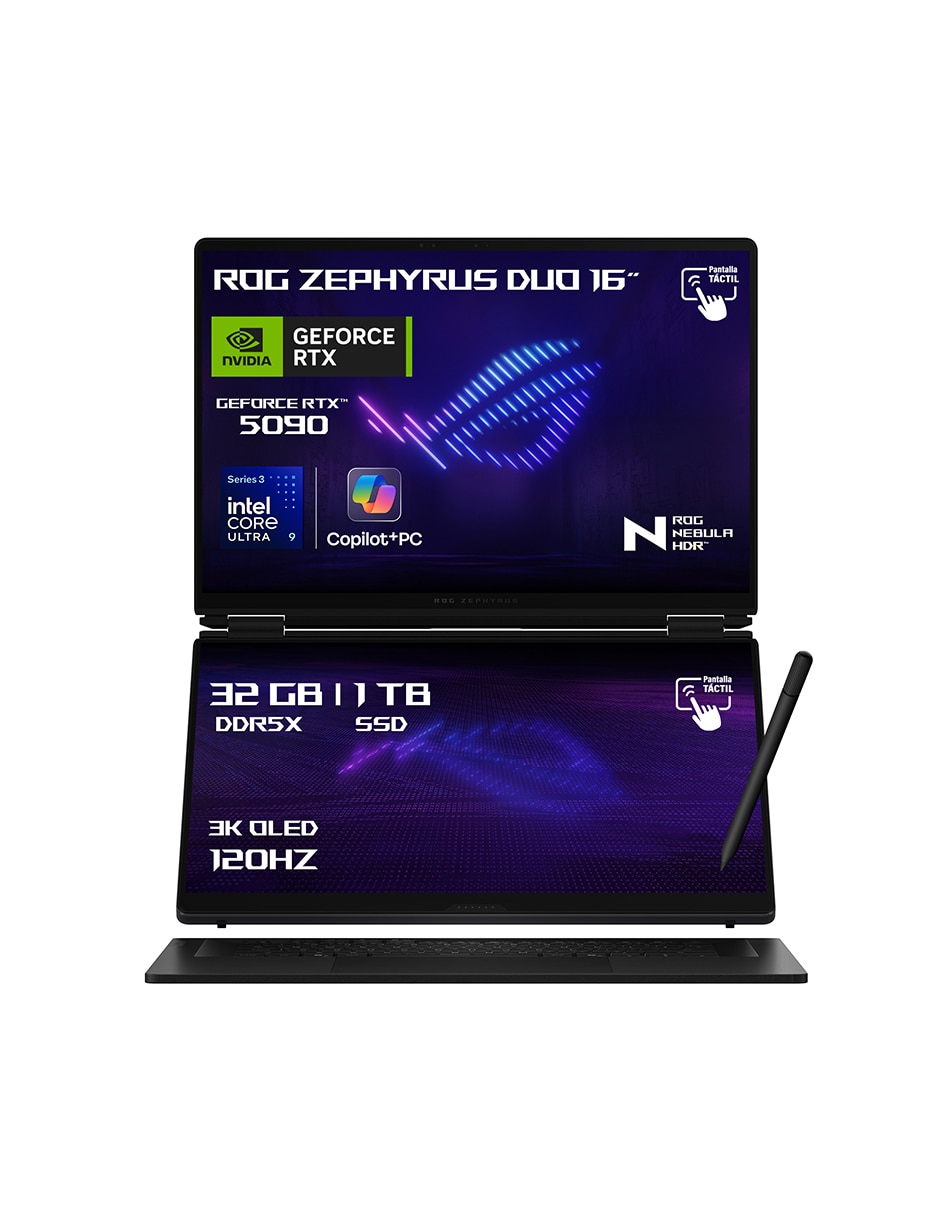 ASUS Computadora asus gx651ax-sr102w 16 pulgadas 3k intel core ultra 9 nvidia geforce rtx 5090 32 gb ram 1 tb ssd