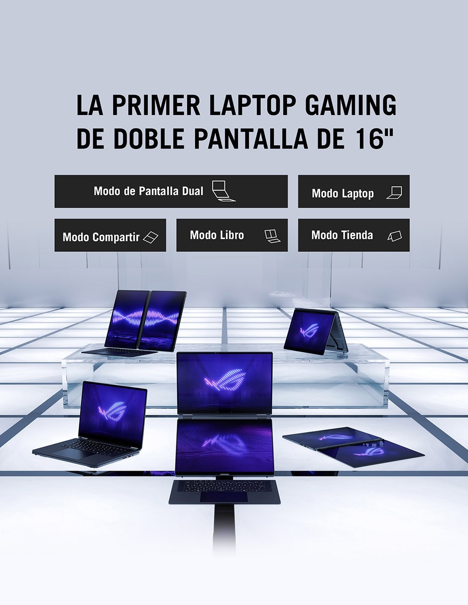 Computadora asus gx651ax-sr102w 16 pulgadas 3k intel core ultra 9 nvidia geforce rtx 5090 32 gb ram 1 tb ssd