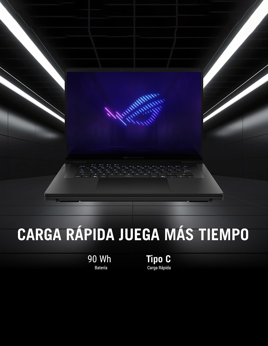 Computadora asus gx651ax-sr102w 16 pulgadas 3k intel core ultra 9 nvidia geforce rtx 5090 32 gb ram 1 tb ssd