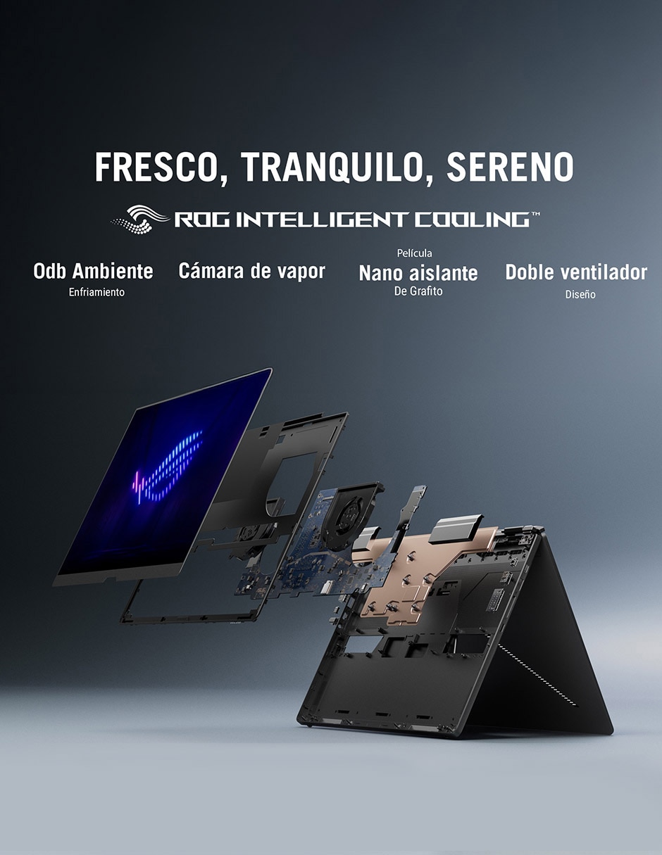 Computadora asus gx651ax-sr102w 16 pulgadas 3k intel core ultra 9 nvidia geforce rtx 5090 32 gb ram 1 tb ssd