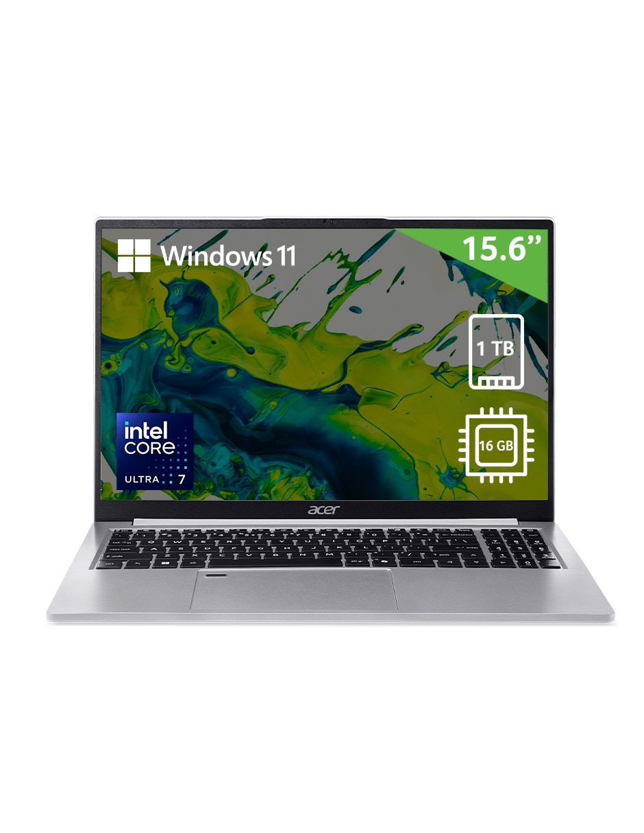 ACER Laptop Acer AG15-52P-73TA 15.6 pulgadas Full HD Intel Core Ultra 7 Intel UHD Graphics 16 GB RAM 1 TB SSD