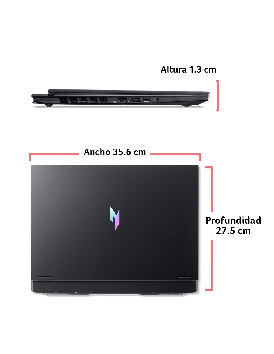 Laptop gamer AN16-61-R1BP 16 pulgadas WQXGA AMD RYZEN AI 7 350 NVIDIA GEFORCE RTX 5070 32 GB RAM 2 TB SSD