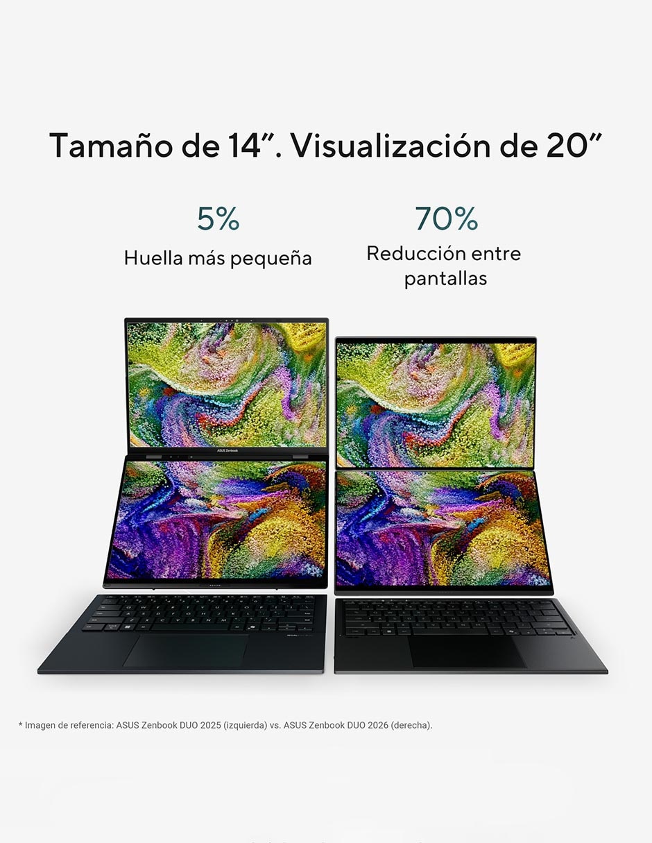 Laptop 2 en 1 touch Asus UX8407AA-SN048W 14 pulgadas 3k intel core ultra 9 intel Arc 32 GB RAM 1 TB SSD