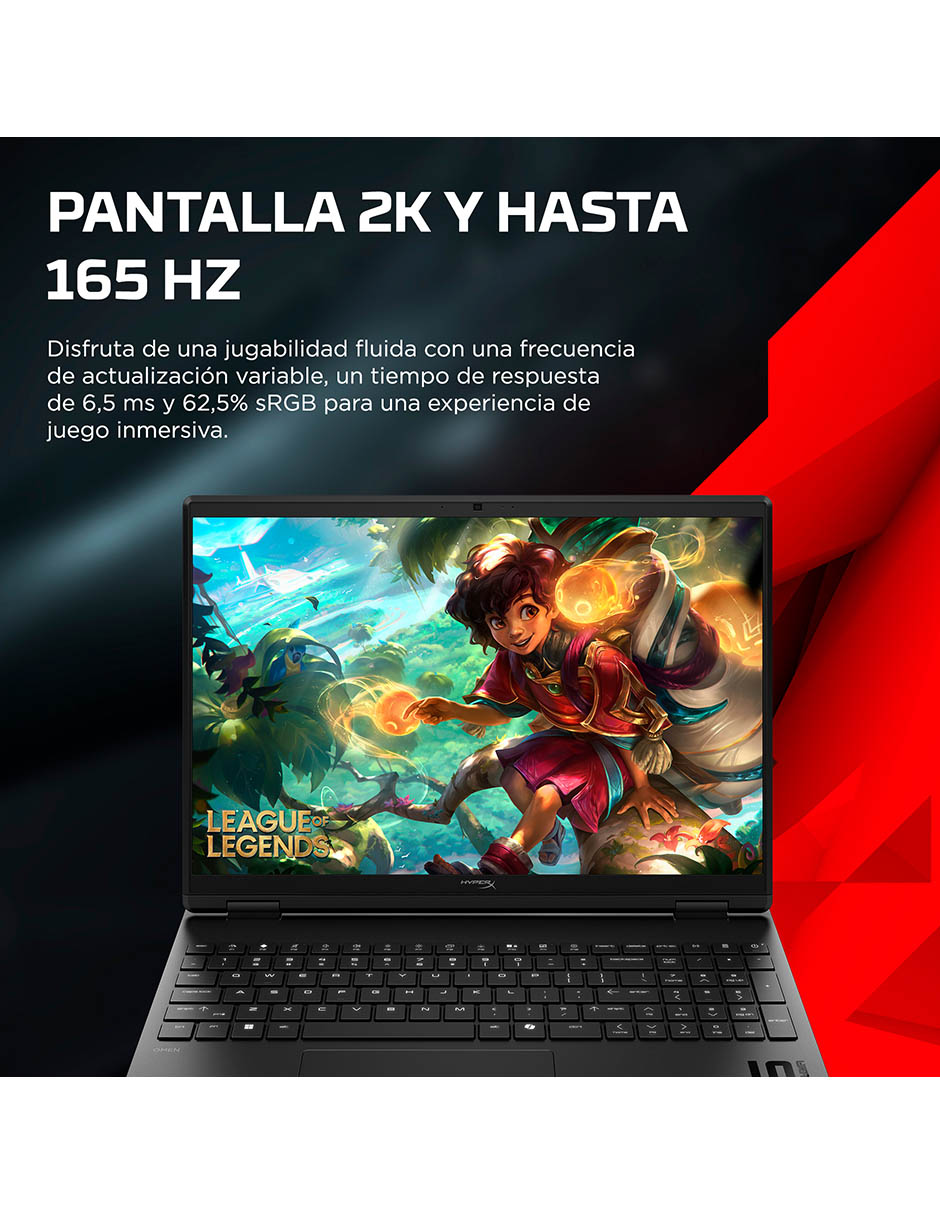 Computadora Hyperx Omen Gaming Laptop 15-GA0009LA 15.3 pulgadas 2K Intel Core i7 NVIDIA GeForce RTX 5070 16 GB RAM 512 GB SSD Computadora Hyperx Omen Gaming Laptop 15-GA0009LA 15.3 pulgadas 2K Intel Core i7 NVIDIA GeForce RTX 5070 16 GB RAM 512 GB SSD