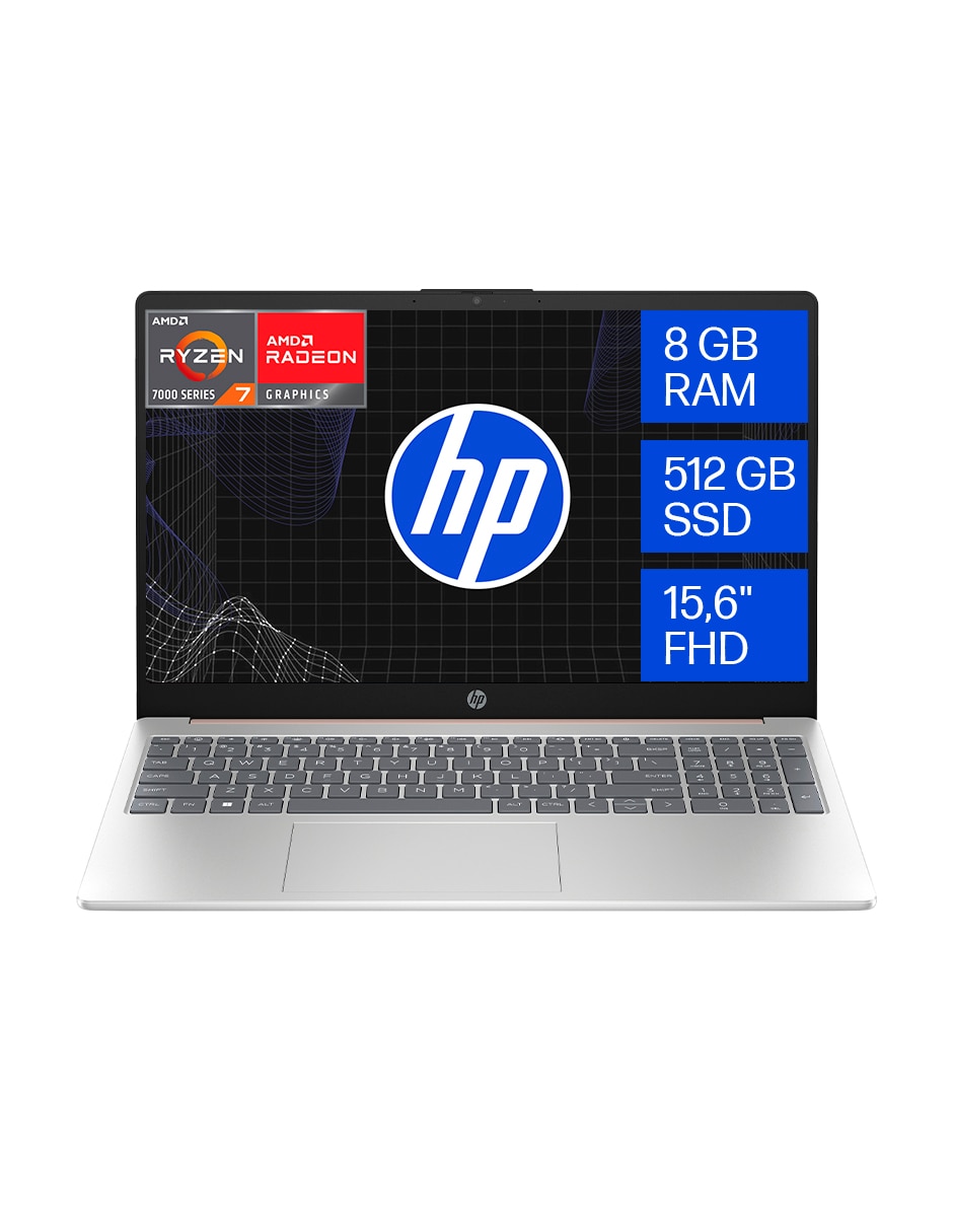 Laptop 15-FC0286LA 15.6 pulgadas Full HD AMD Ryzen 7 integradas 8 GB RAM 512 GB SSD 1