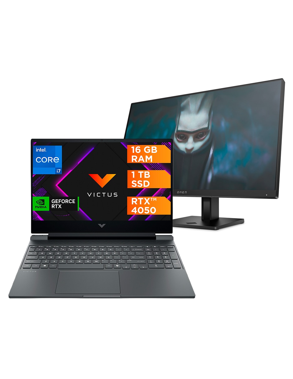 Laptop gamer Victus Gaming laptop 15-fa2012la + omen 24 15.6 pulgadas full hd intel core i7 Nvidia Geforce Rtx 4050 16 Gb Ram 1 tb ssd 1