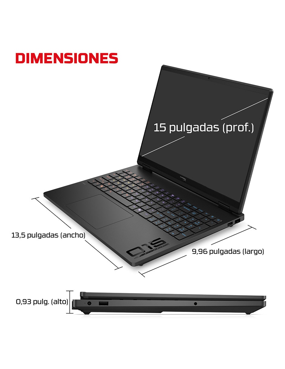 Laptop gamer Hyperx Omen Gaming laptop pc 15-ga0007la 15.3 pulgadas 2k intel core i5 Nvidia Geforce Rtx 5050 16 Gb RAM 512 Gb Ssd 11