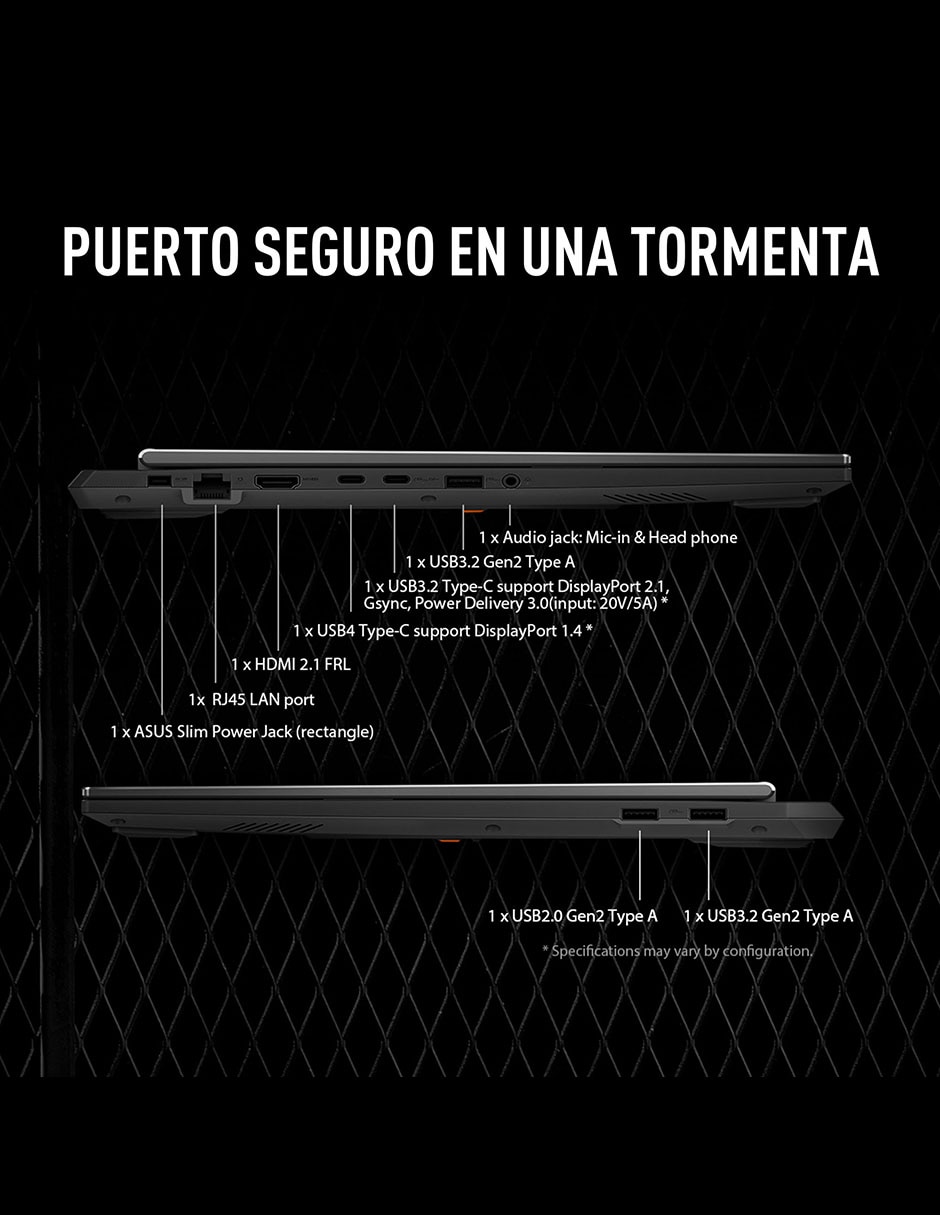 Computadora Tuf Gaming A16 16 pulgadas Full HD+ AMD Ryzen 7 260 NVIDIA GeForce RTX 5050 16 GB RAM 512 GB SSD 3