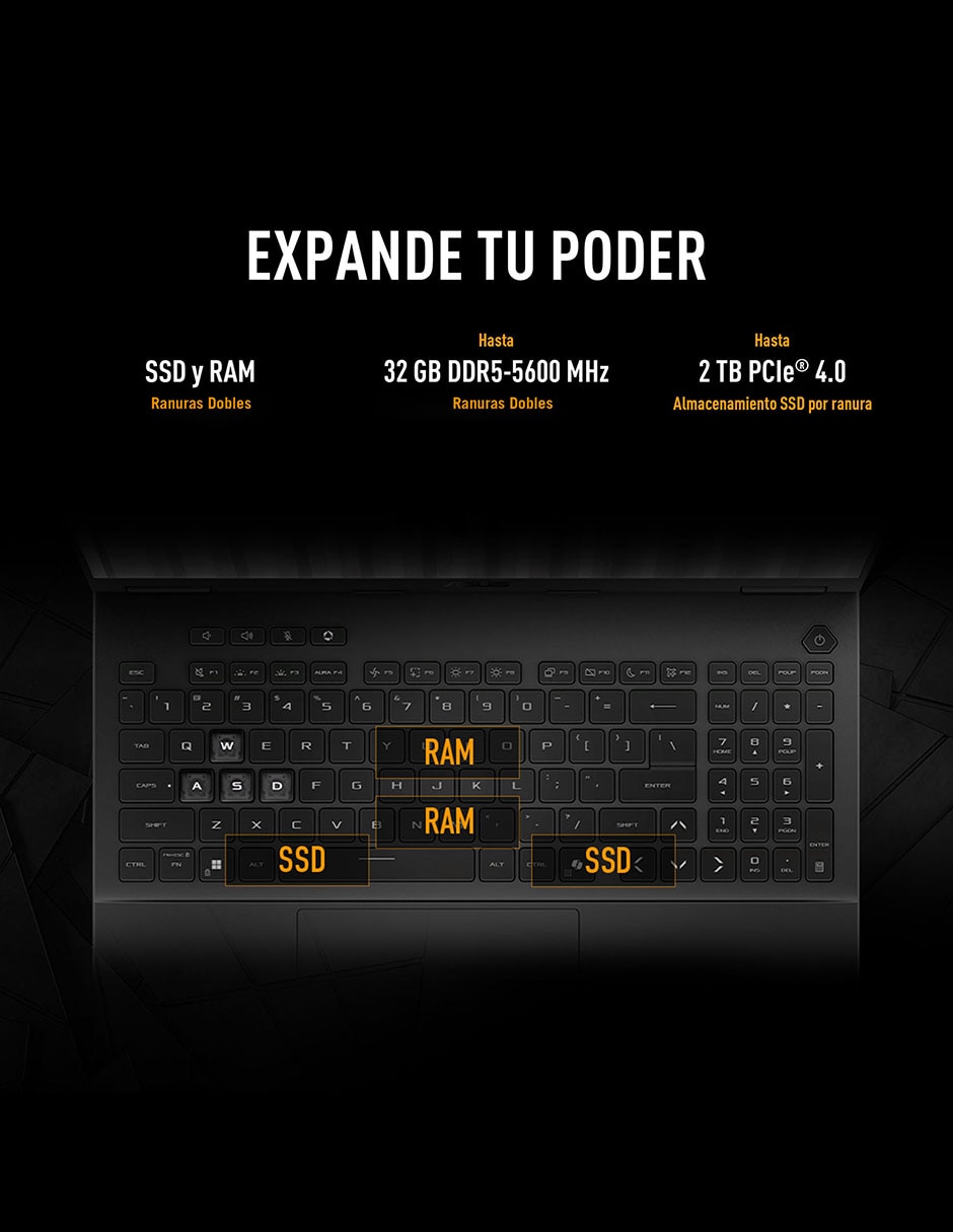 Computadora Tuf Gaming A16 16 pulgadas Full HD+ AMD Ryzen 7 260 NVIDIA GeForce RTX 5050 16 GB RAM 512 GB SSD Computadora Tuf Gaming A16 16 pulgadas Full HD+ AMD Ryzen 7 260 NVIDIA GeForce RTX 5050 16 GB RAM 512 GB SSD