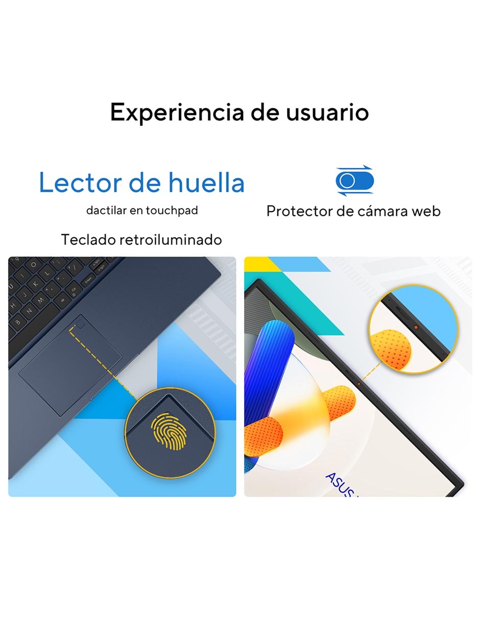 Laptop touch Vivobook 15 15.6 pulgadas Full HD Intel Core 5 Integradas 8 GB RAM 512 GB SSD 3