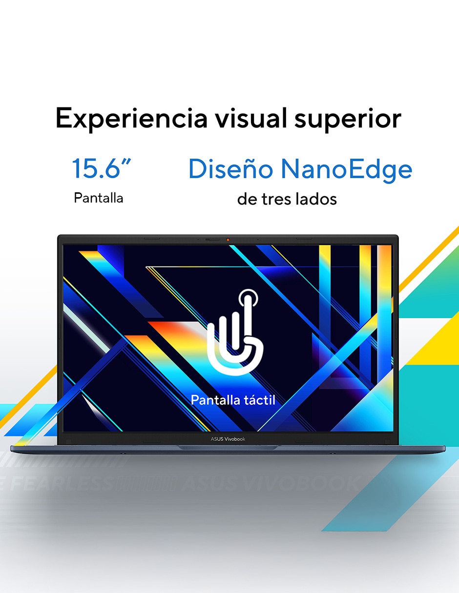 Computadora touch Vivobook 15 15.6 pulgadas Full HD Intel core 7 Integradas 16 GB RAM 512 GB SSD 3