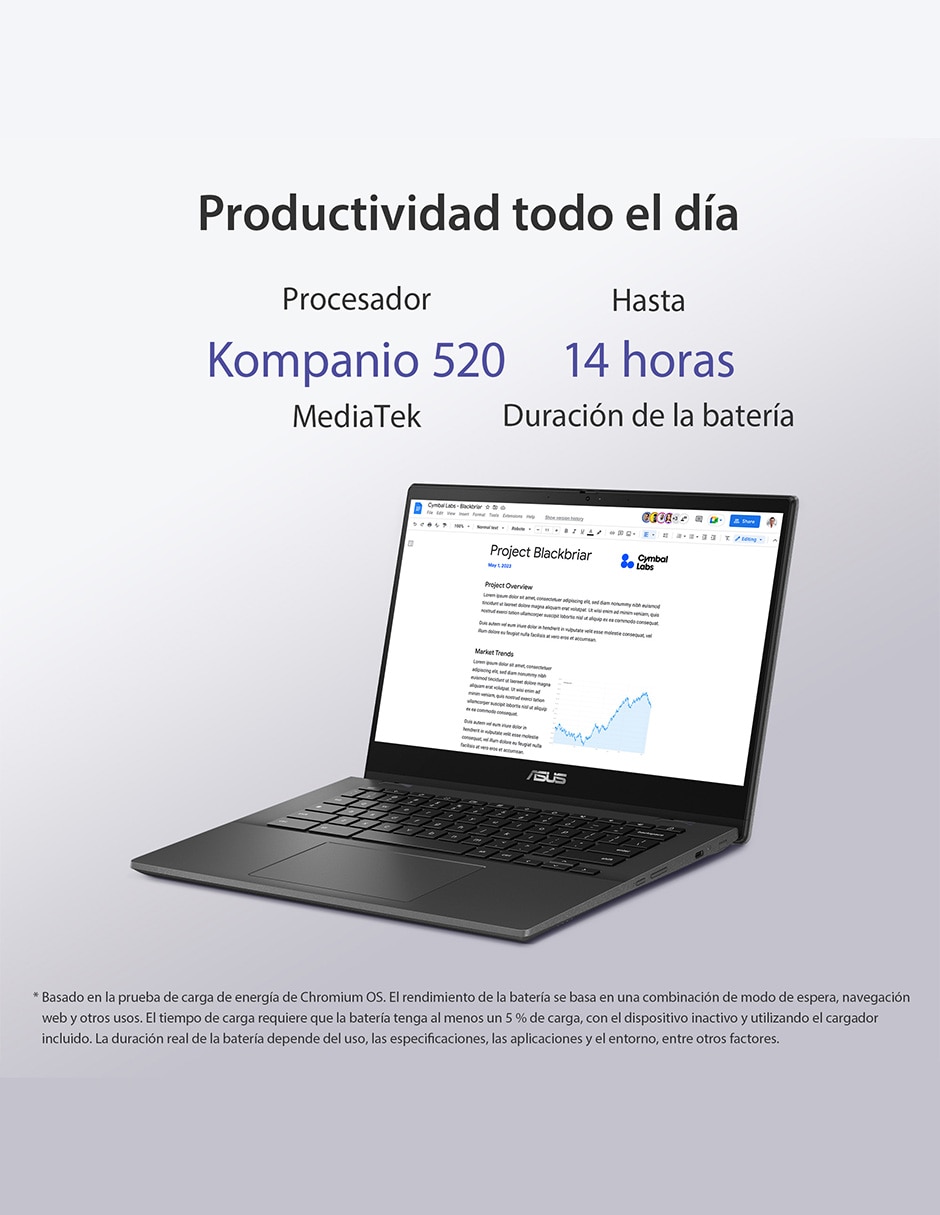 Laptop 2 en 1 touch Chromebook CM1402 Flip 14 pulgadas Full HD MediaTek Kompanio 520 Integradas 8 GB RAM 2