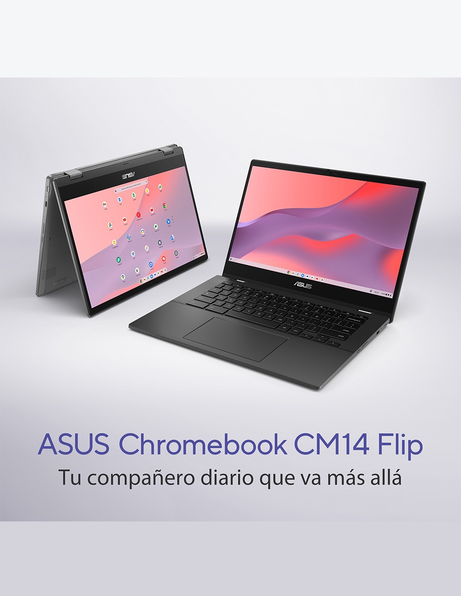 Laptop 2 en 1 touch Chromebook CM1402 Flip 14 pulgadas Full HD MediaTek Kompanio 520 Integradas 8 GB RAM 7
