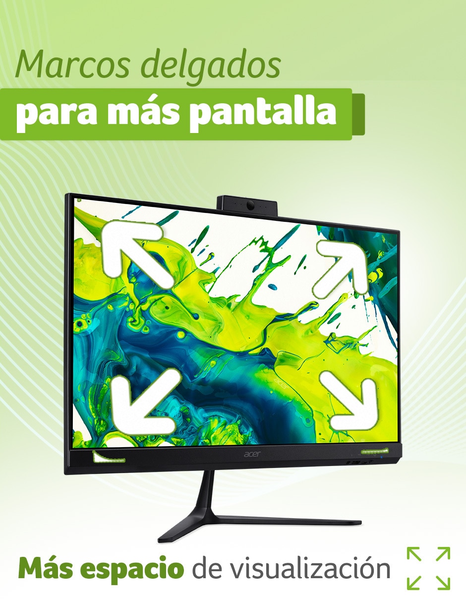 Computadora all in one C24-2G-MR17 23.8 pulgadas Full HD AMD Ryzen 7 AMD Radeon Graphics 16 GB ram 512 GB SSD 7