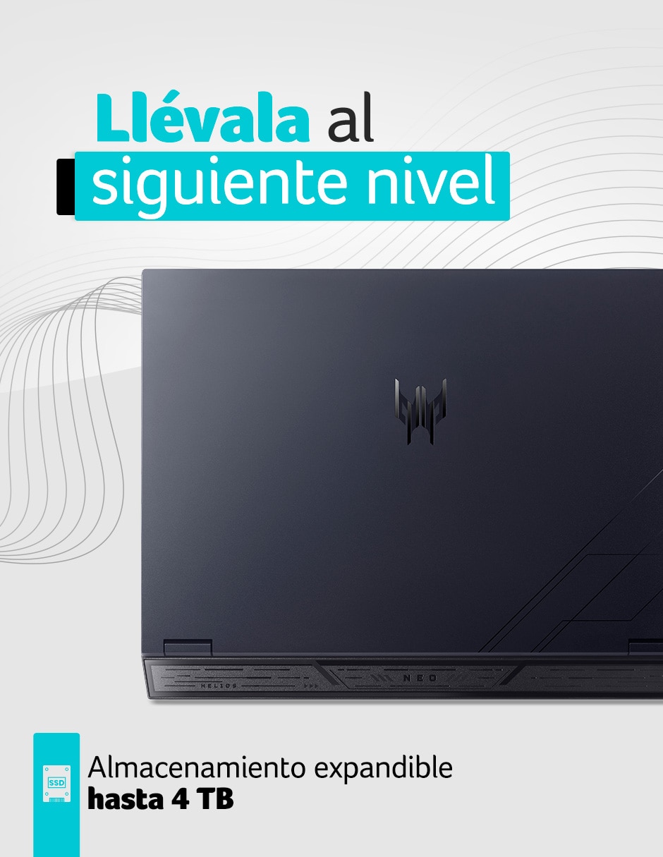 Laptop gamer Acer PHN16-73-97ME 16 pulgadas WQXGA Intel core ultra 9 NVIDIA GeForce RTX 5070 64 GB RAM 2 TB SSD