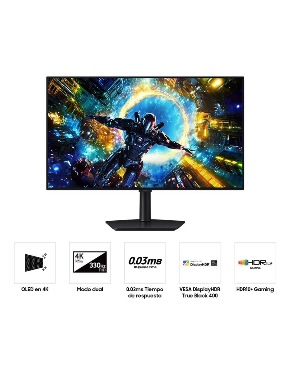 Monitor gamer Samsung LS32HG732SLXZX Tandem OLED 4K 32 pulgadas