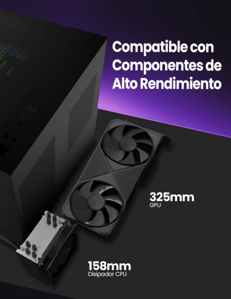 Kit de gabinete gamer gcm-upgx1-m1 4