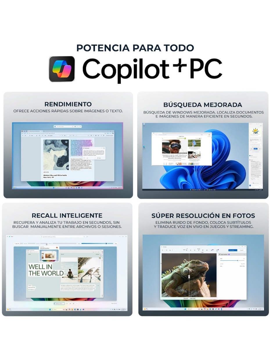 Laptop Touch P-C42C9UARABA-G 16 pulgadas WUXGA AMD Ryzen AI 7 350 Integradas 16 GB RAM 1 TB Reacondicionado 8