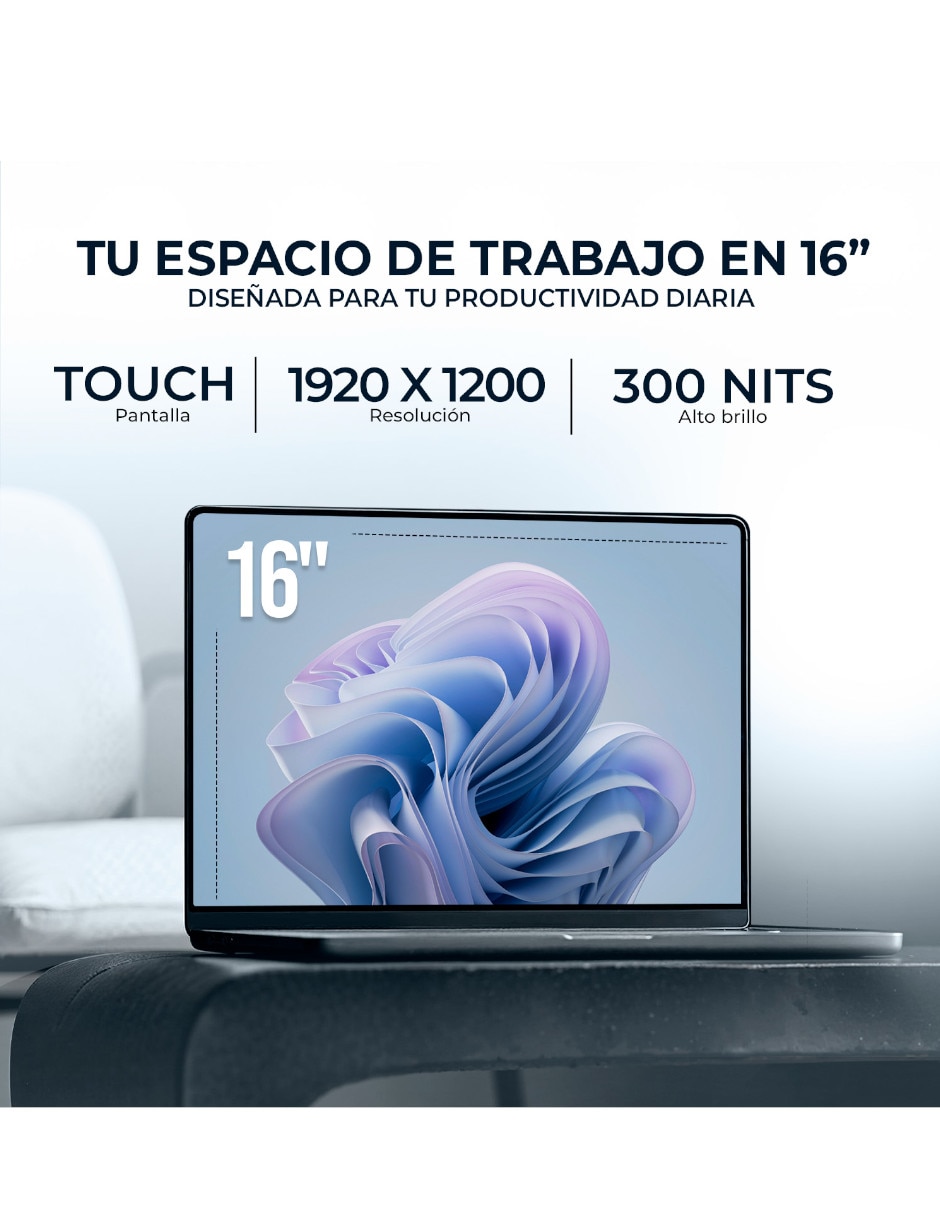 Laptop Touch P-C42C9UARABA-G 16 pulgadas WUXGA AMD Ryzen AI 7 350 Integradas 16 GB RAM 1 TB Reacondicionado 10