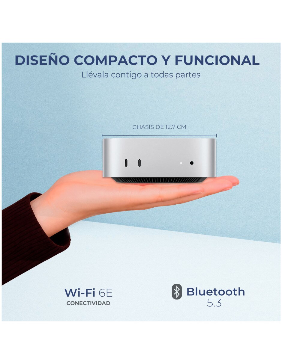 Mini pc mu9d3ll/a m4 integrada 16 gb ram 256 gb 3