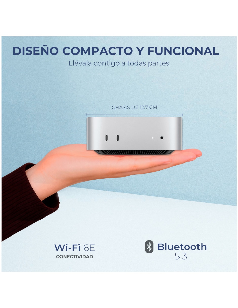 Mini pc mu9e3ll/a m4 integrada 16 gb ram 512 gb 3