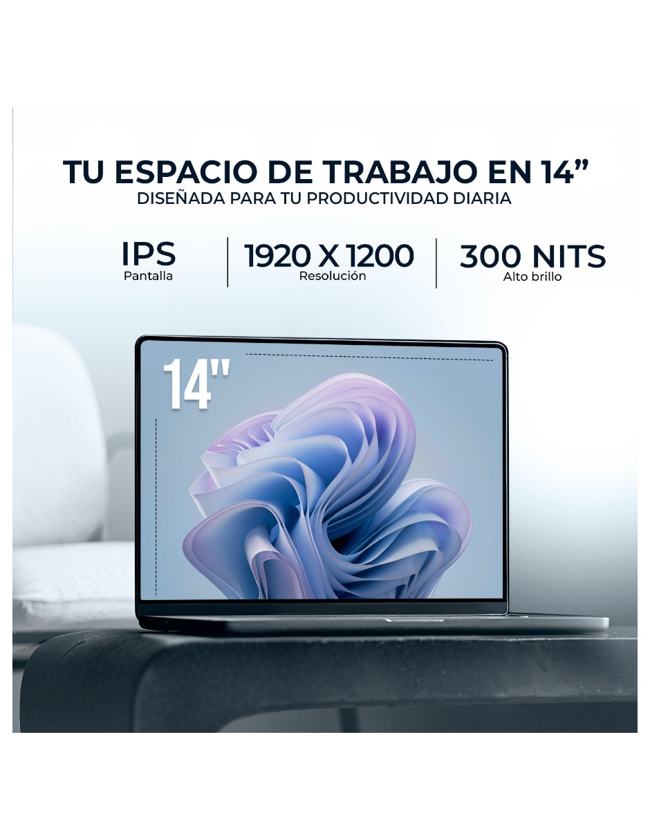 Laptop YX33D 14 pulgadas Full HD+ AMD Ryzen 5 Integradas 8 GB RAM 512 GB