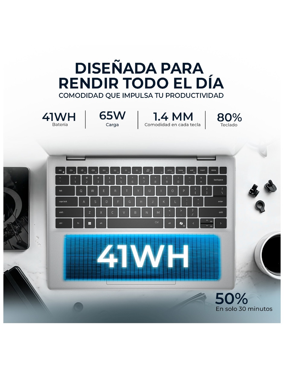 Laptop YX33D 14 pulgadas Full HD+ AMD Ryzen 5 Integradas 8 GB RAM 512 GB 7