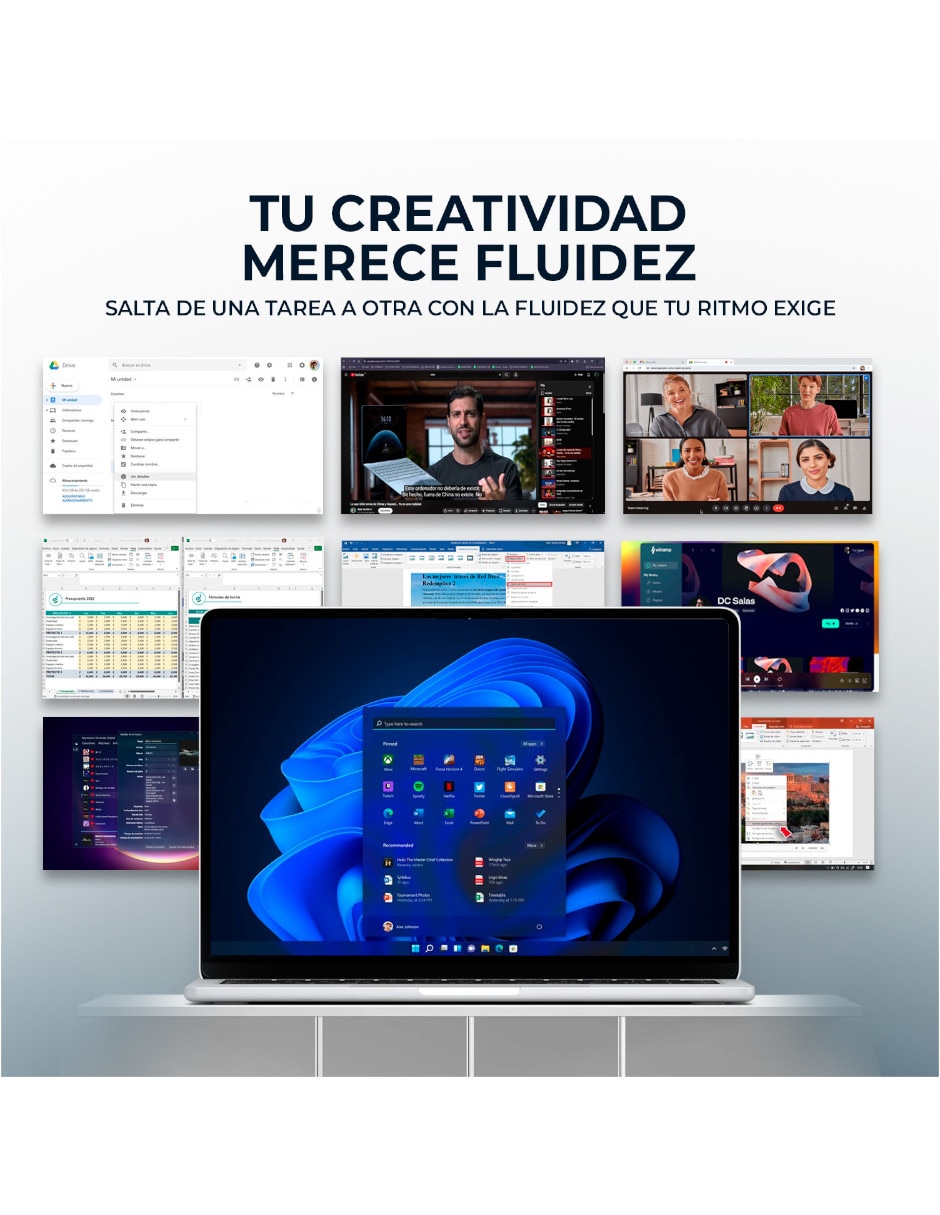 Laptop YX33D 14 pulgadas Full HD+ AMD Ryzen 5 Integradas 8 GB RAM 512 GB 8