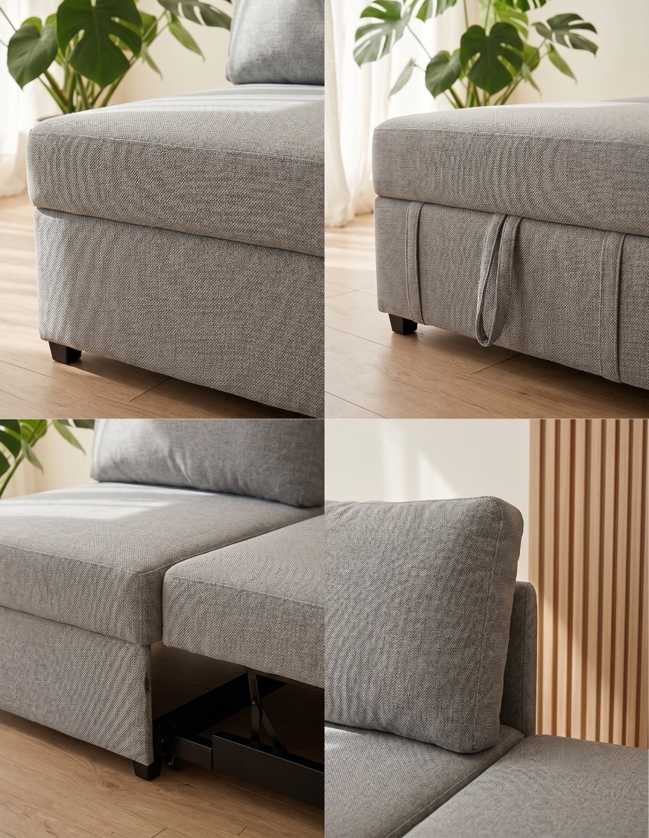 Sofá cama Marlon de madera pino 6