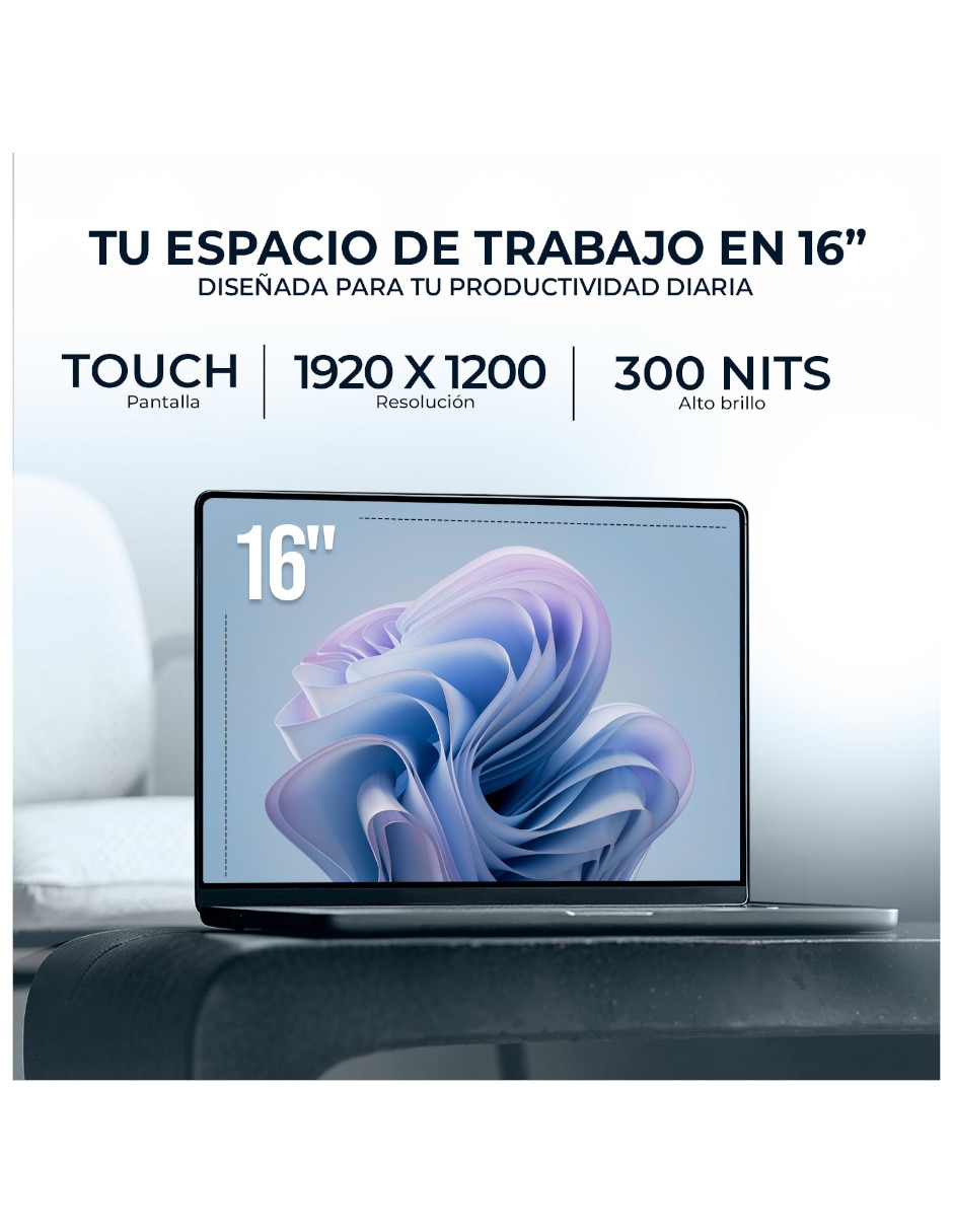 Laptop touch 83J1002KUS 16 pulgadas WUXGA Intel core 7 Integradas 16 GB RAM 1 TB SSD 7