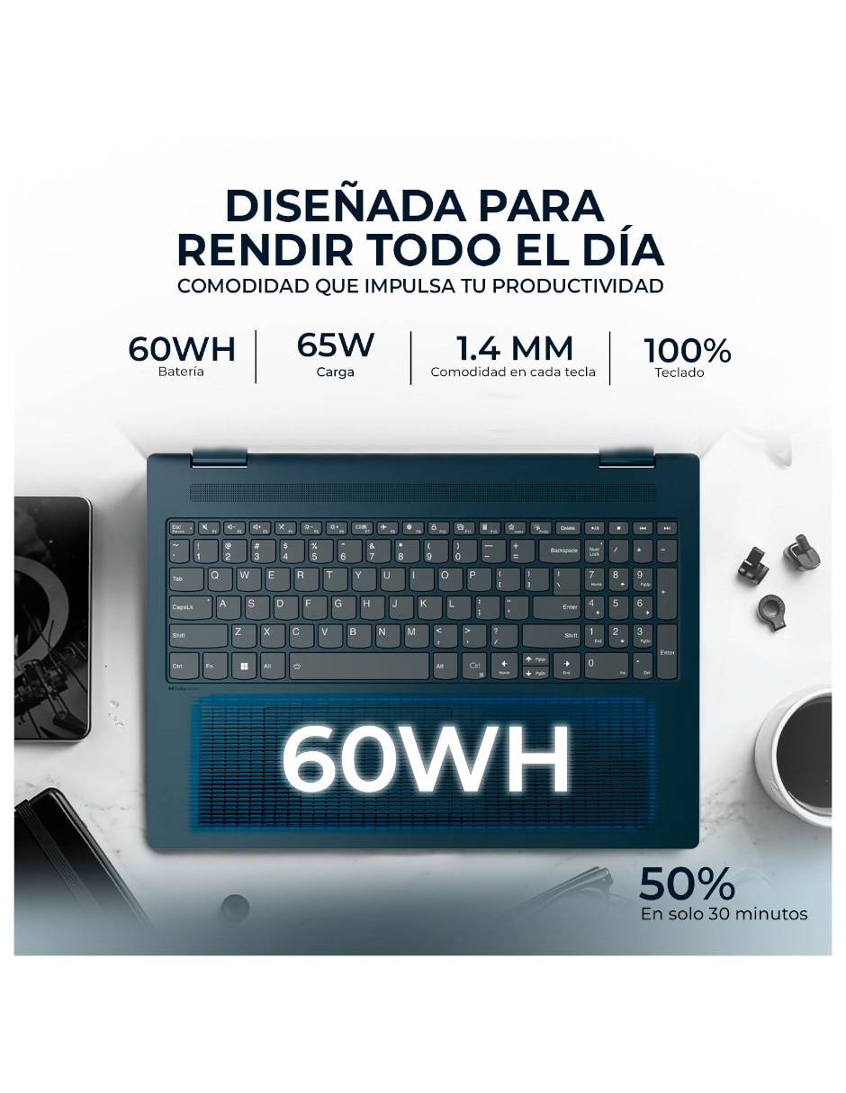 Laptop touch 83J1002KUS 16 pulgadas WUXGA Intel core 7 Integradas 16 GB RAM 1 TB SSD 4