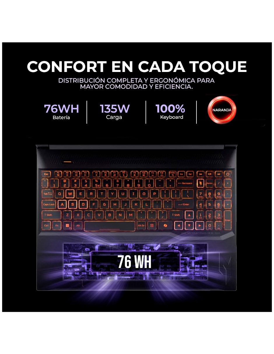 Laptop gamer NH.U25AA.001 16 pulgadas WUXGA AMD Ryzen AI 7 350 NVIDIA GeForce RTX 5060 16 GB RAM 1 TB 5