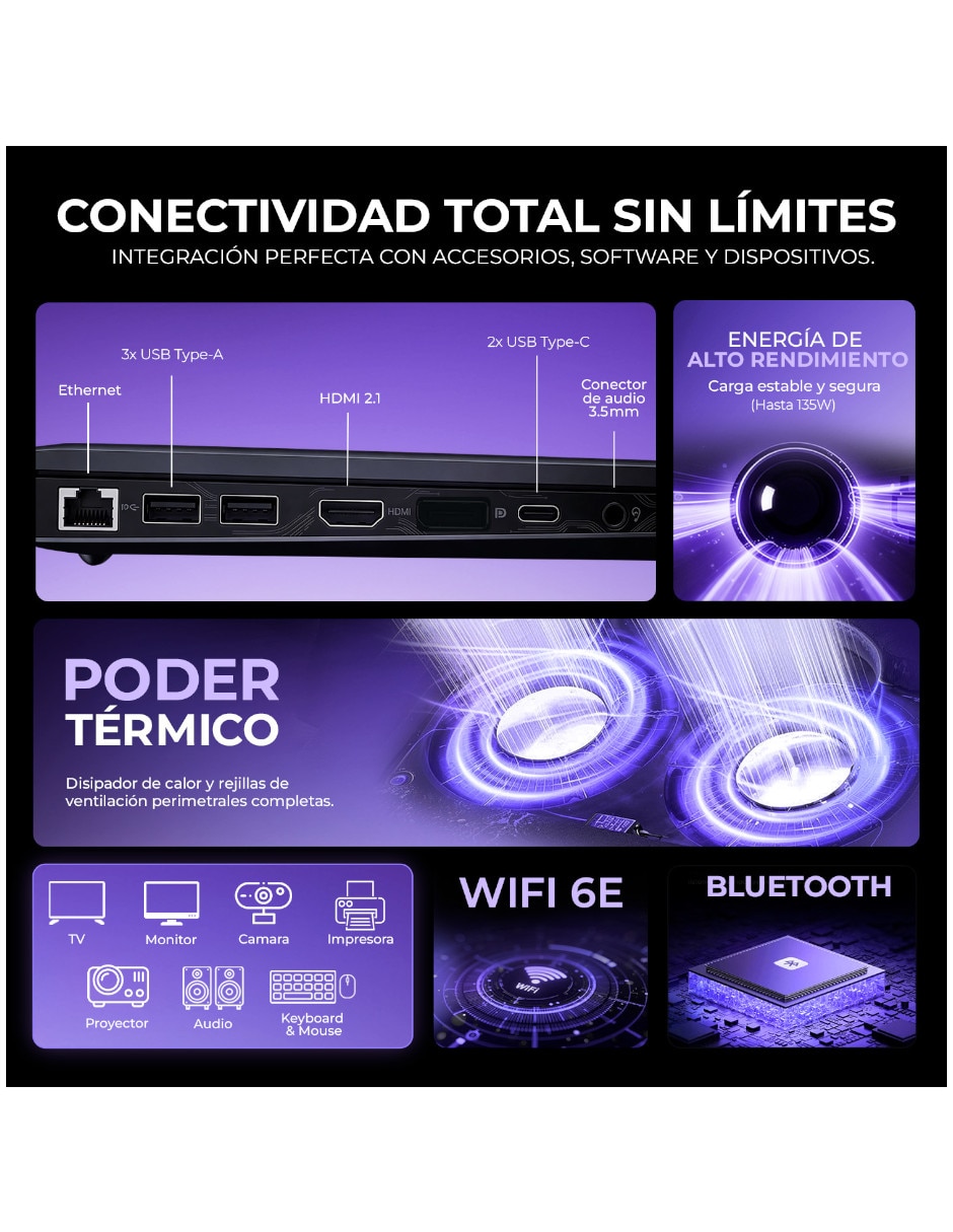 Laptop gamer NH.U25AA.001 16 pulgadas WUXGA AMD Ryzen AI 7 350 NVIDIA GeForce RTX 5060 16 GB RAM 1 TB 8