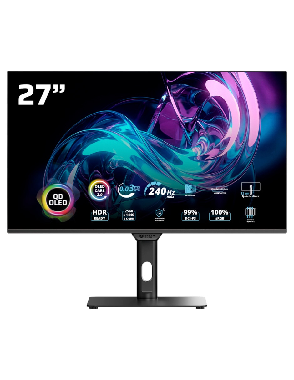 Monitor gamer BR-945943 Standard QHD 27 pulgadas BR-945943