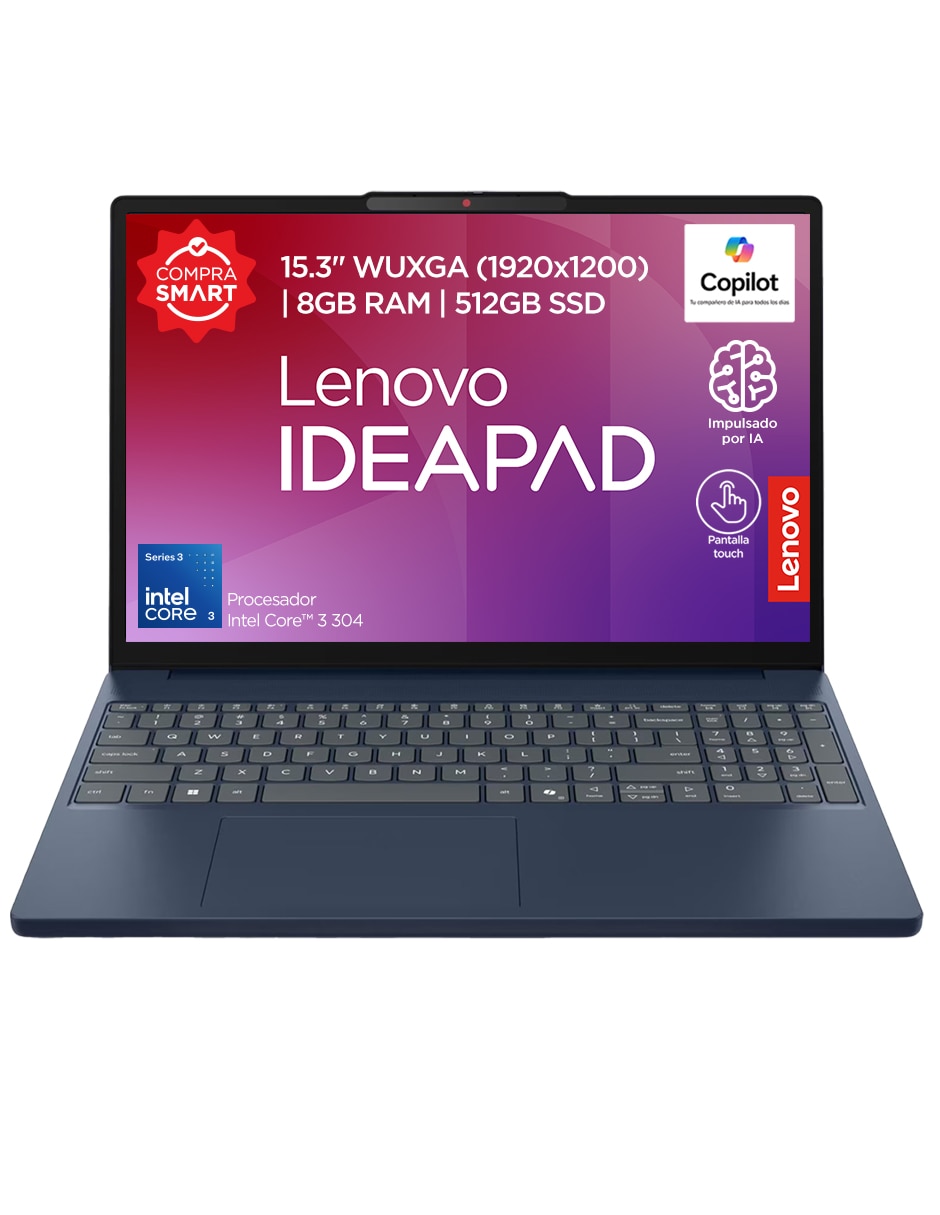 Laptop touch 83RR00Q3LS 15.3 pulgadas WUXGA Intel core 3 Integradas 8 GB RAM 512 GB