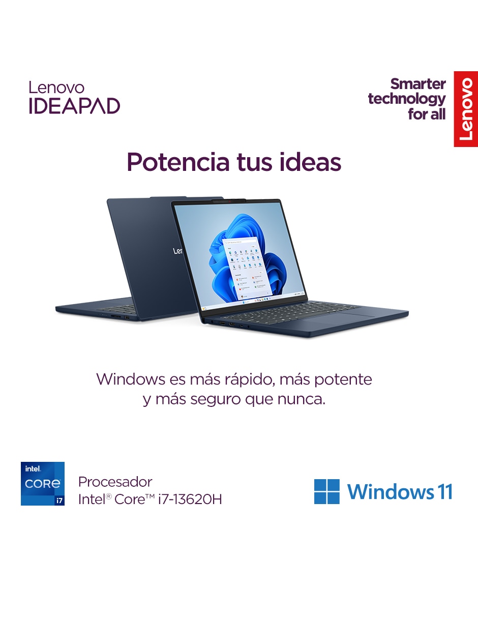 Laptop 83K101H4LM 15.3 pulgadas WUXGA Intel Core i7 Integradas 16 GB RAM 512 GB 3