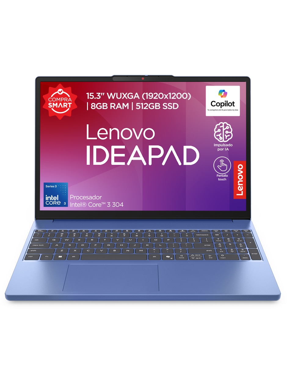 Laptop touch 83RR00R0LS 15.3 pulgadas WUXGA Intel core 3 Integradas 8 GB RAM 512 GB