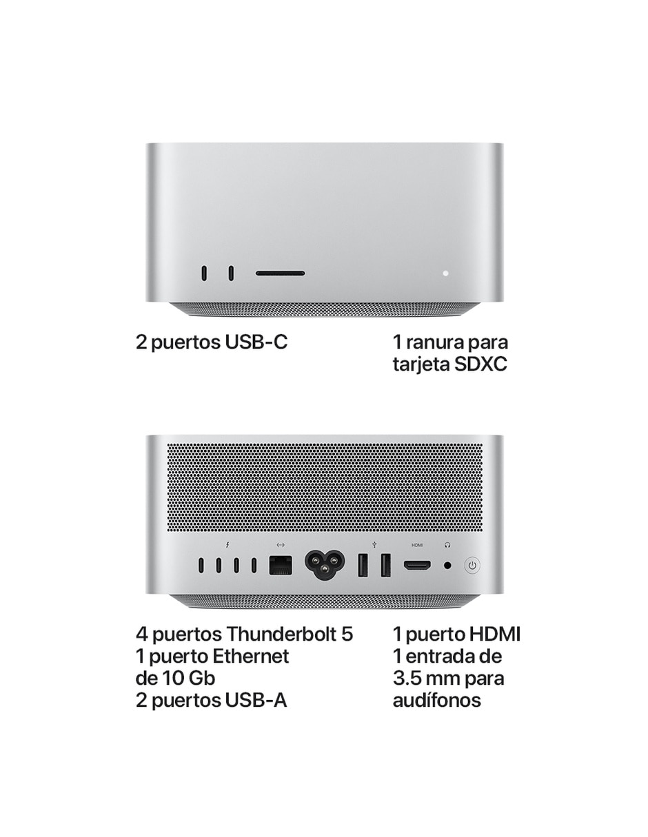 Mac Studio M5 Max 36 GB RAM 512 GB Plata 3