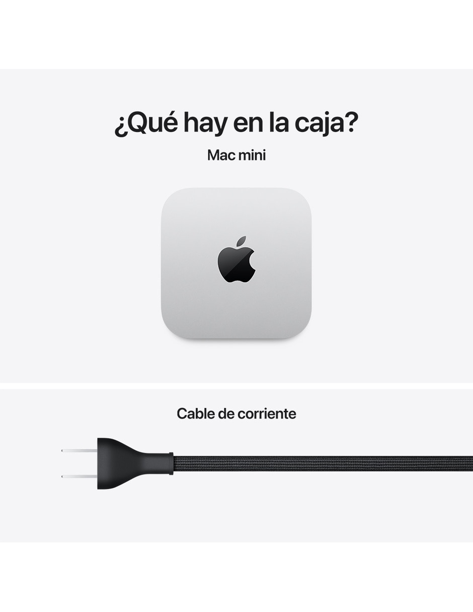 Mac Mini M6 16 GB RAM 256 GB Plata