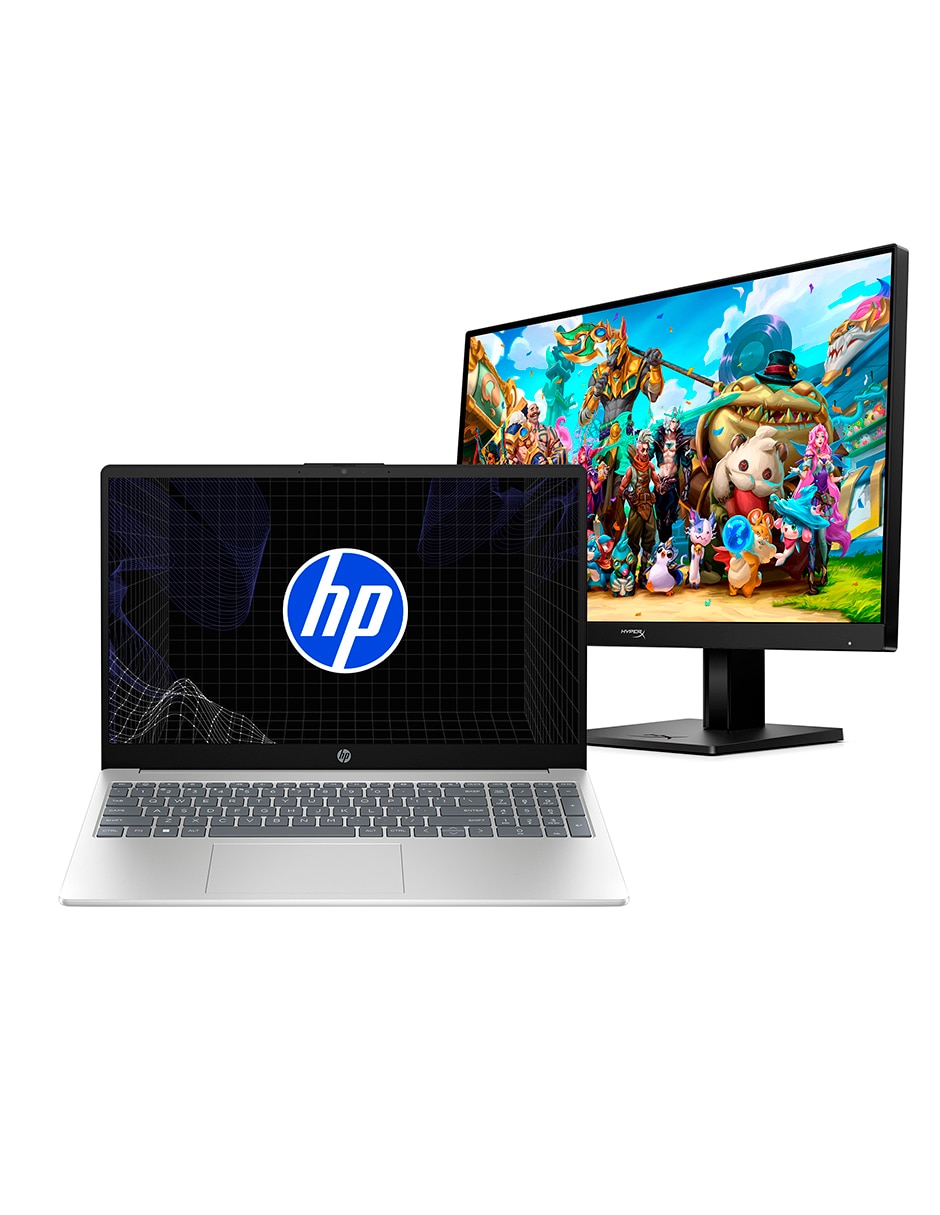 Laptop fc0372la + Monitor HyperX Omen 24 G2 15.6 pulgadas Full HD AMD Ryzen 7 Integradas 16 GB RAM 512 GB 13