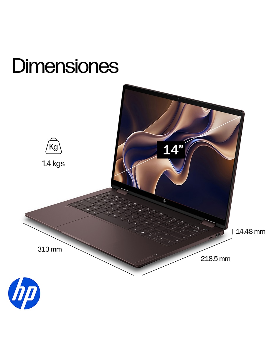 Laptop 2 en 1 Touch kc0071la 14 pulgadas 3K AMD Ryzen AI 7 350 Integradas 16 GB RAM 512 GB 6
