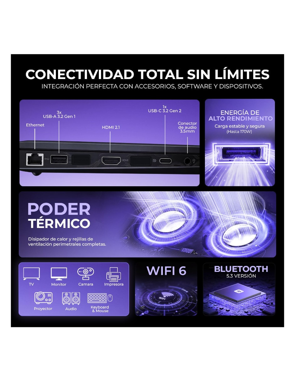 Laptop gamer 15.6 pulgadas Full HD AMD Ryzen 7 NVIDIA GeForce RTX 5060 16 GB RAM 512 GB SSD 3