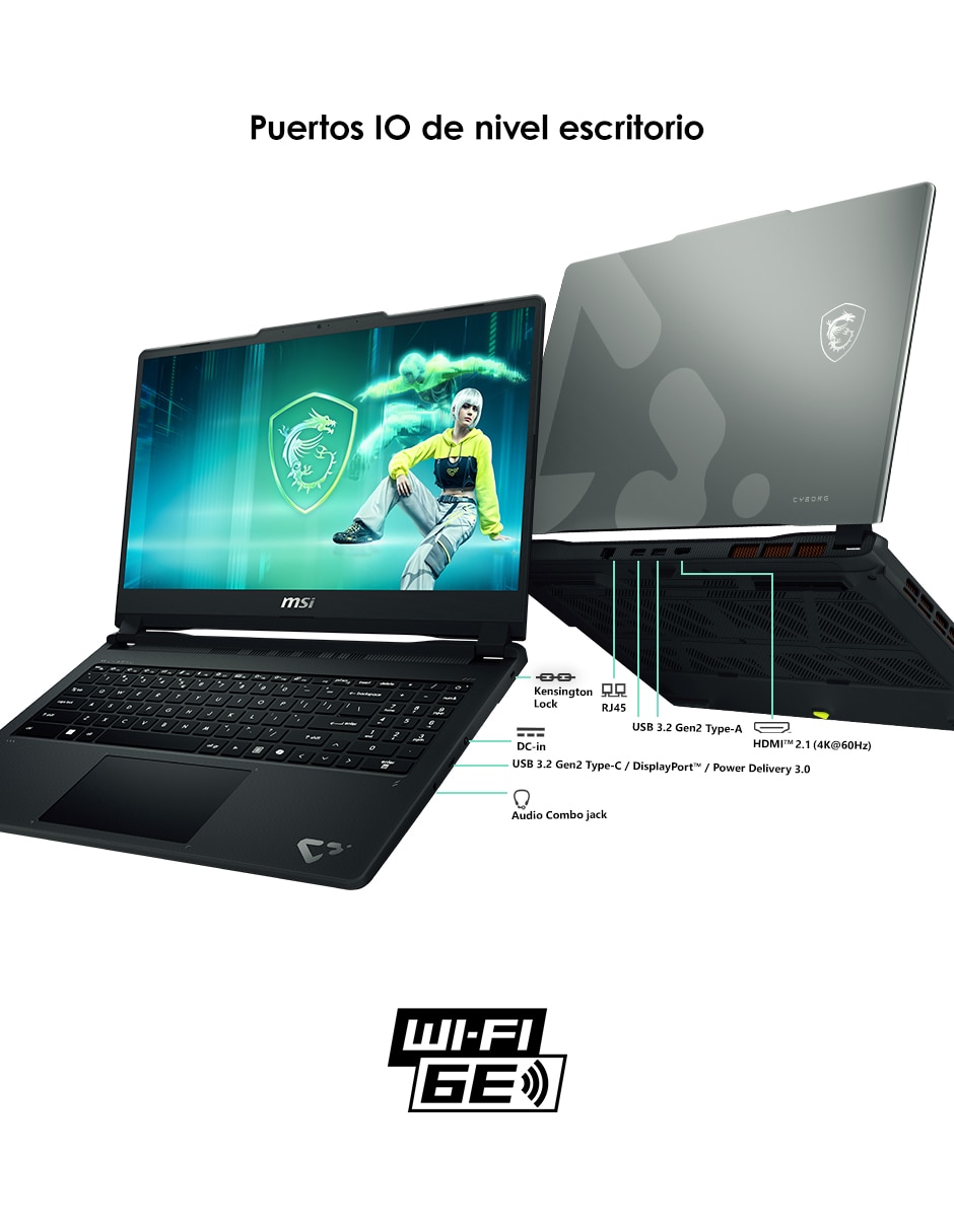 Laptop gamer cyborg 15 c13wfo-408mx 15.6 pulgadas full hd intel core i5 nvidia geforce rtx 5060 16 gb ram 512 gb 3