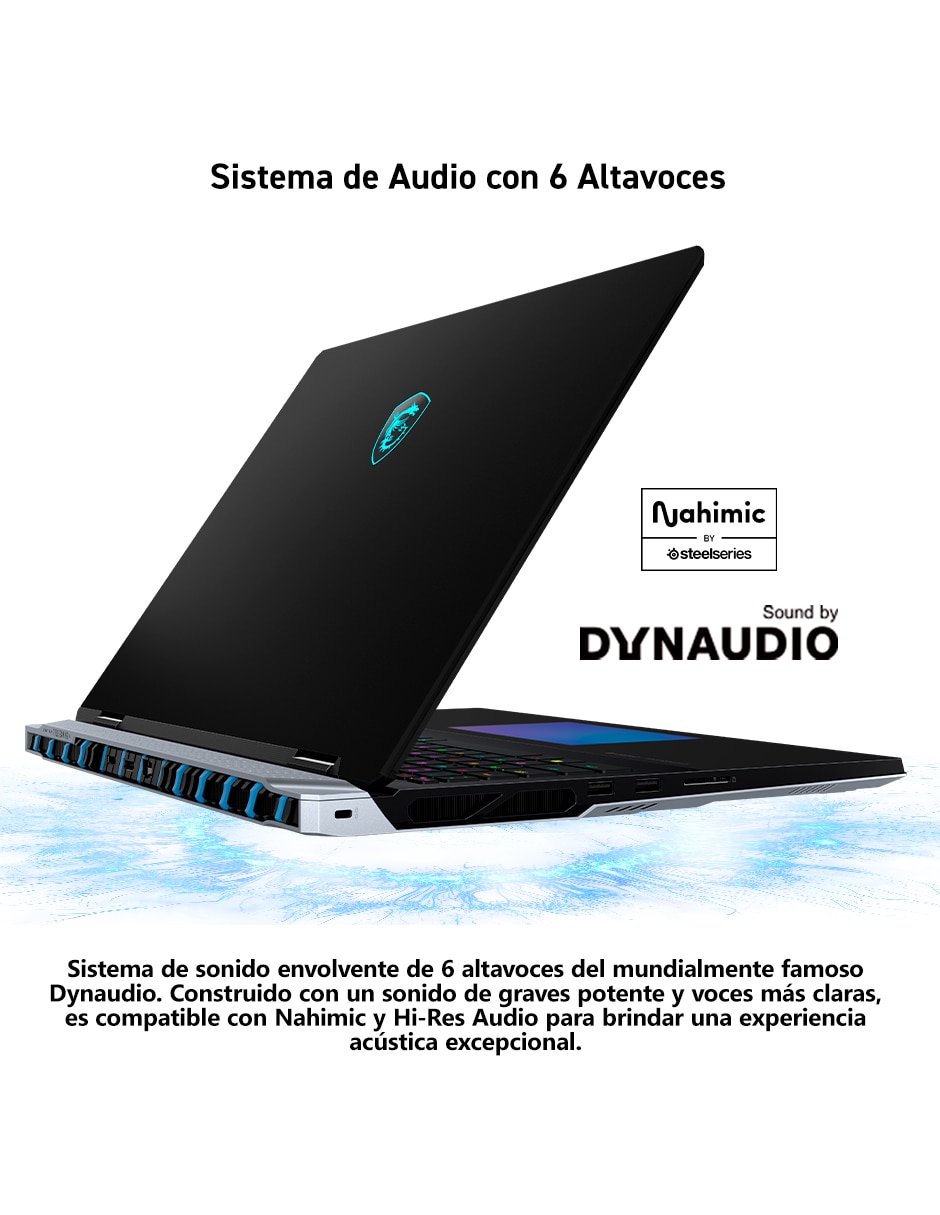 Laptop gamer titan 18 hx a2wj-1428mxy 18 pulgadas uhd+ intel core ultra 9 nvidia geforce rtx 5090 64 gb ram 2 tb
